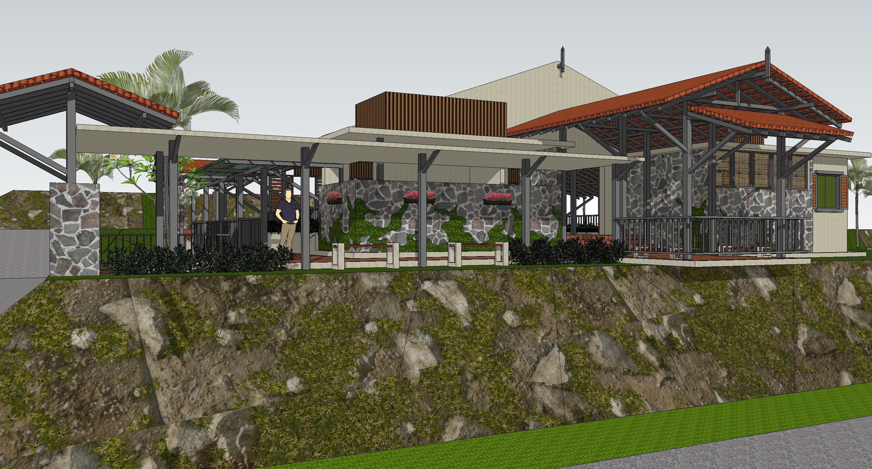 Desain 3D Surau karya siswa Jago Desain